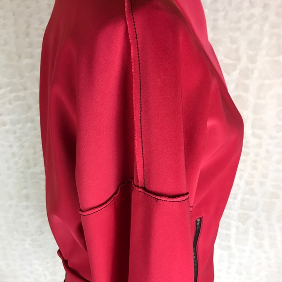 Tracy Reese Pink Jacket Lace Up Back Zip Sleeve M - Picture 7 of 8